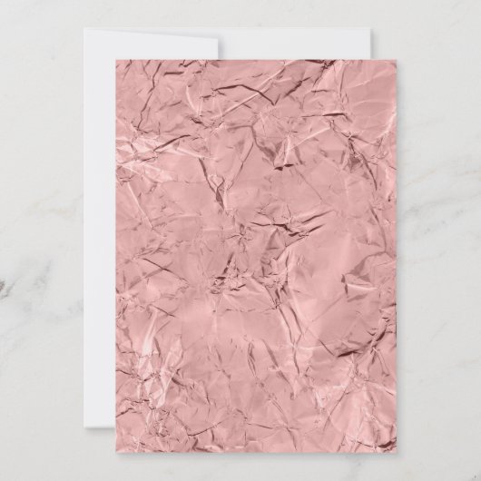 Das Silvester Rose Gold Chalkboard Party Einladung (Rückseite)