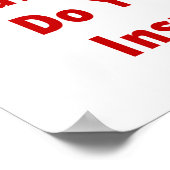 Das sind 60 Dollar, haben Sie eine Versicherung? Poster (Ecke)