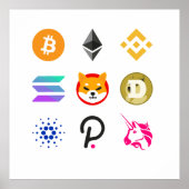 Das sind alles meine besten Kryptomünzen Poster (Vorne)