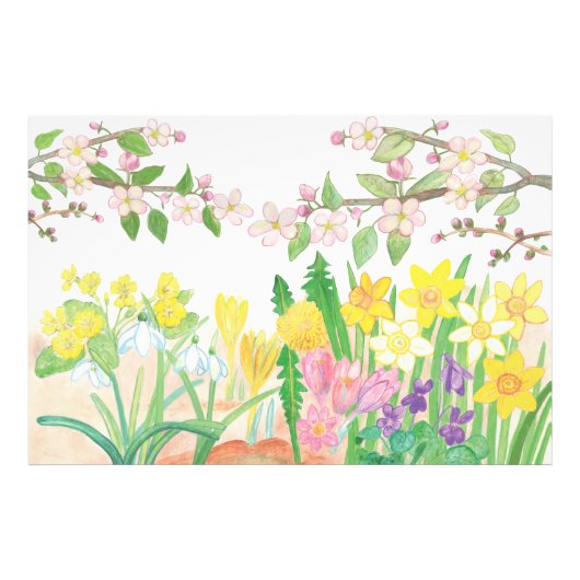 Das sind die Frühlingsblumen, die Freude ausstrahl Fotodruck (Vorne)