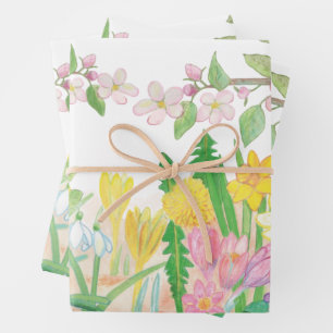 Das sind die Frühlingsblumen, die Freude ausstrahl Geschenkpapier Set