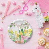 Das sind die Frühlingsblumen, die Freude ausstrahl Pappteller (Party)