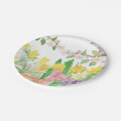 Das sind die Frühlingsblumen, die Freude ausstrahl Pappteller (Schrägansicht)