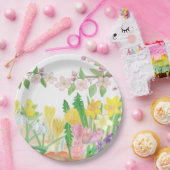 Das sind die Frühlingsblumen, die Freude ausstrahl Pappteller (Party)