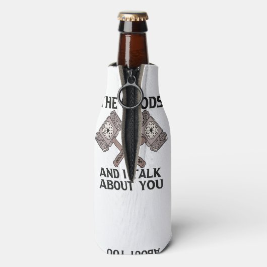 Das sind die Götter und ich reden über dich, die N Flaschenkühler (Flasche Rückseite)