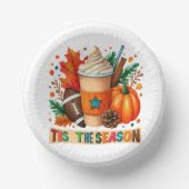 Das sind die Papierschüsseln der Jahreszeit Pappteller (Vorderseite)