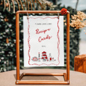 Das sind eher italienische Red Recipe Karten Poster