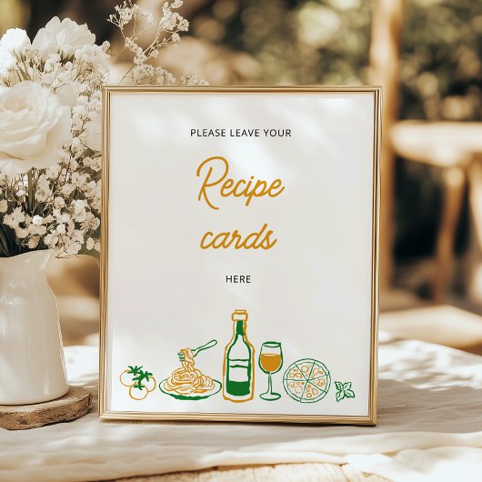 Das sind eher rustikale italienische Rezeptionskar Poster