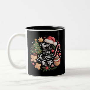 Das Sind Ein Paar Meiner Lieblingssachen Zu Weihna Zweifarbige Tasse