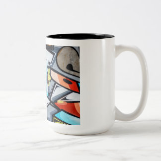 Das sind fantastische Farben mit Glückseligkeit zu Zweifarbige Tasse