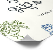 Das sind Illustrierte Karten und Geschenke in den  Poster (Ecke)