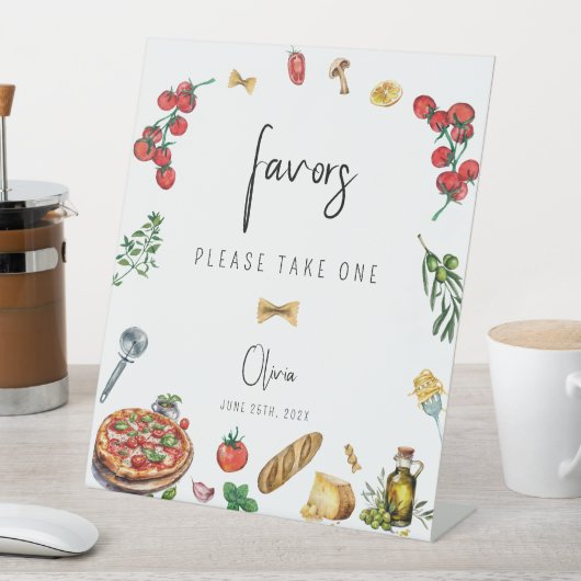 Das sind mehr Gastgeschenke personalisiert signier Sockelschild