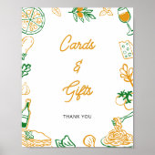 Das sind mehr rustikale italienische Karten und Ge Poster (Vorne)