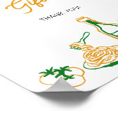 Das sind mehr rustikale italienische Karten und Ge Poster (Ecke)