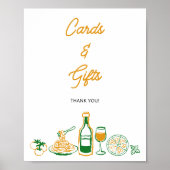 Das sind mehr rustikale italienische Karten und Ge Poster (Vorne)