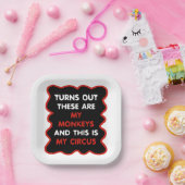 Das sind meine Affen und das ist mein Zirkus Pappteller (Party)