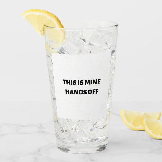 Das sind meine Hände weg Glas (Vorderseite Ice)