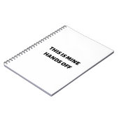 Das sind meine Hände weg Notizblock (Linke Seite)