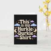 Das sind meine Hurkle Durkle Sterne Humor Wolken M Karte (Gelbe Blume)