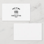 Das sind meine Tamales, die Shirt essen Visitenkarte (Vorne/Hinten)