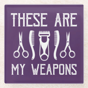 Das sind meine Waffen Glasuntersetzer