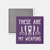 Das sind meine Waffen Magnet (Vorderseite/Rückseite)