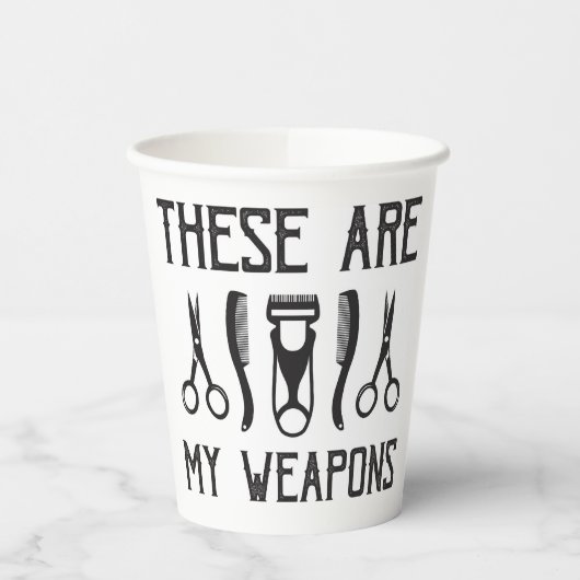Das sind meine Waffen Pappbecher (Links)