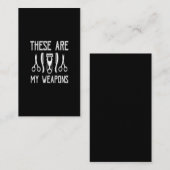 das sind meine Waffen Visitenkarte (Vorne/Hinten)