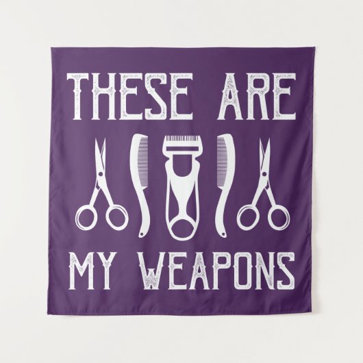 Das sind meine Waffen Wandteppich (Vorderseite)