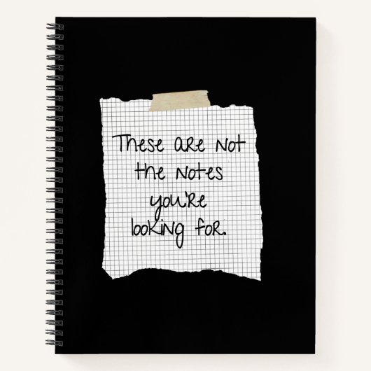 Das sind nicht die Notizen, die Sie suchen Notizblock (Vorderseite)