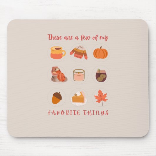 Das sind nur wenige meiner Lieblingssachen Mousepad (Vorne)