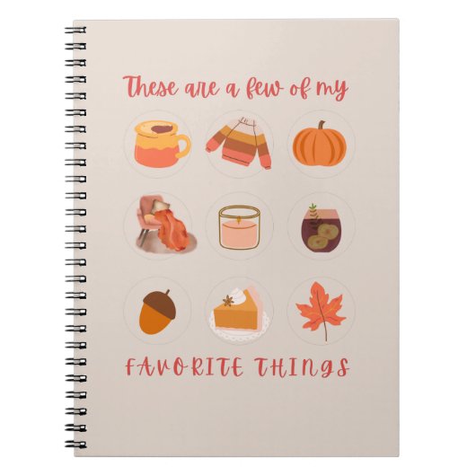 Das sind nur wenige meiner Lieblingssachen Notizblock (Vorderseite)