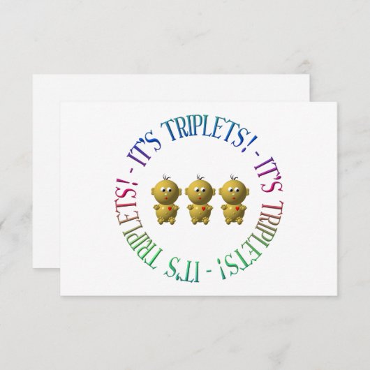 Das sind Triplets! (Vorne/Hinten)