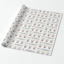 Das sind Triplets! Unisex, Baby Geschenkwrap
