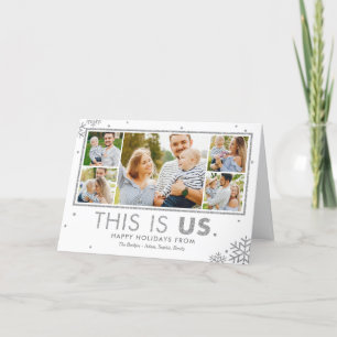 Das sind US Holiday Grußkarten Imitate Silver Feiertagskarte