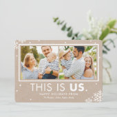 Das sind US-Urlaubsfotokarten Feiertagskarte (Stehend Vorderseite)