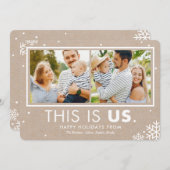 Das sind US-Urlaubsfotokarten Feiertagskarte (Vorne/Hinten)