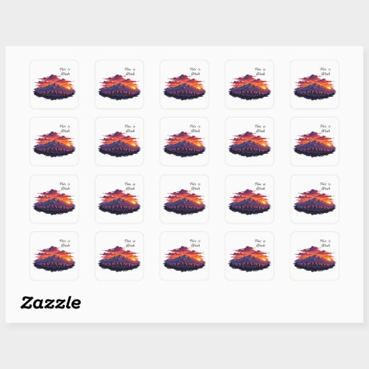 Das sind Utah Stickers (Blatt)