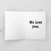 Das sind zum Kotzen. Wir haben dich Liebe. Karte (Innenseite)