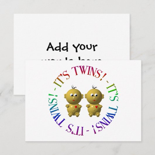 Das sind Zwillinge! (Vorne/Hinten)