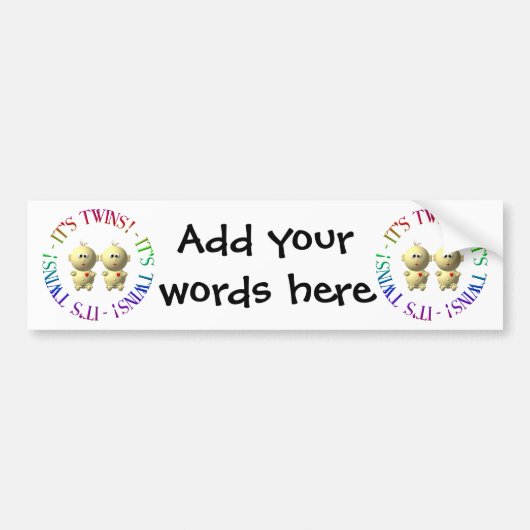 Das sind Zwillinge! Autoaufkleber (Vorne)