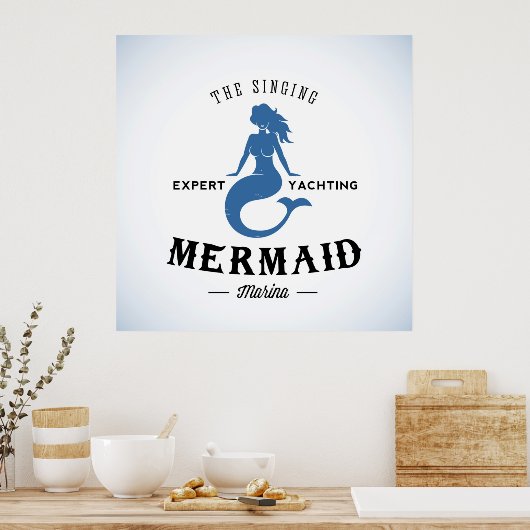 Das singende Mermaid-Poster Poster (Küche)