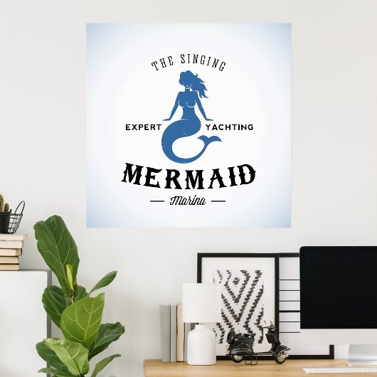 Das singende Mermaid-Poster Poster (Heimbüro)