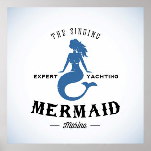 Das singende Mermaid-Poster Poster