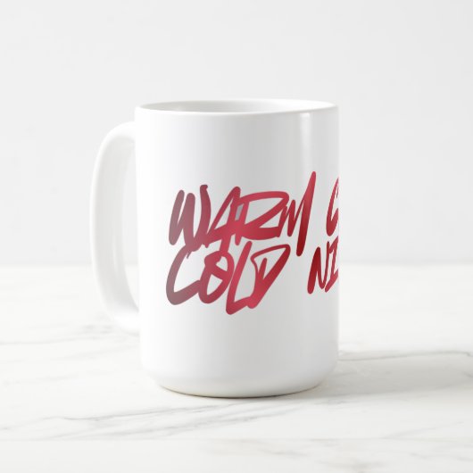 Das Single-Girl der Winternächte — Keramik-Edition Kaffeetasse (Vorderseite Links)