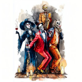 Das Sinister Soirée Halloween mit eleganter Crew Einladung