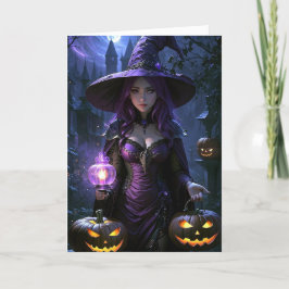 Das Sinnliche HexenHalloween Feiertagskarte