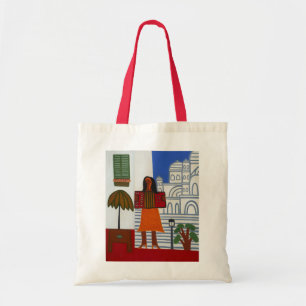 Das Sinti und Roma-Mädchen vor Sacre Coeur 2006 Tragetasche