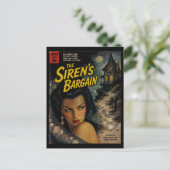 Das Sirenengeschäft Fantasy Horror Buchcover Postkarte (Stehend Vorderseite)