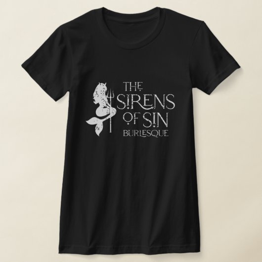 Das Sirens-of-Sin-Logo mit dem Slogan Frauenanzug T-Shirt (Ablage )